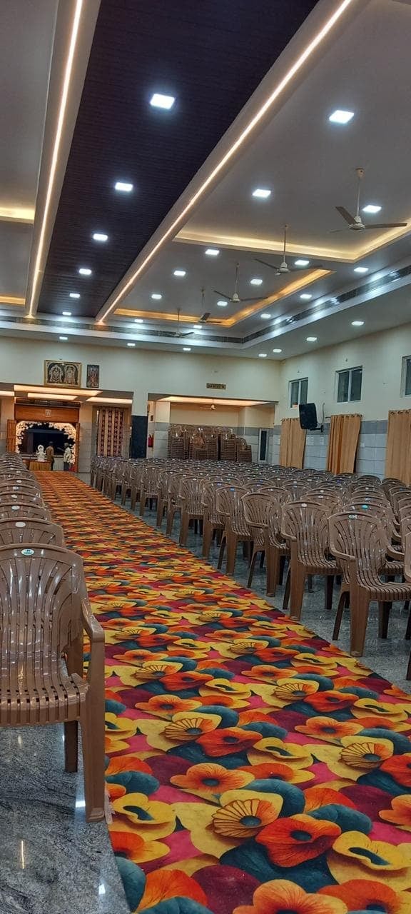 Carpet down the aisle at S.S Mahal