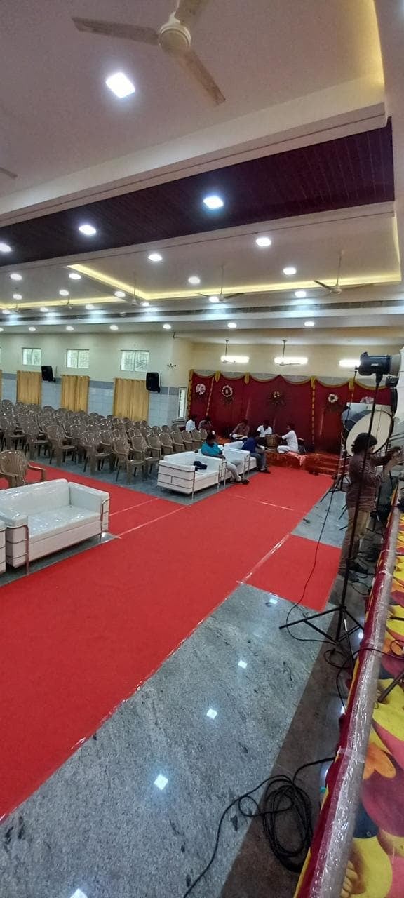 Sofas and aisle at S.S Mahal